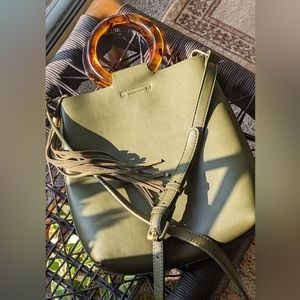 Anthropology gently used crossbody hand bag